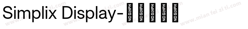 Simplix Display字体转换